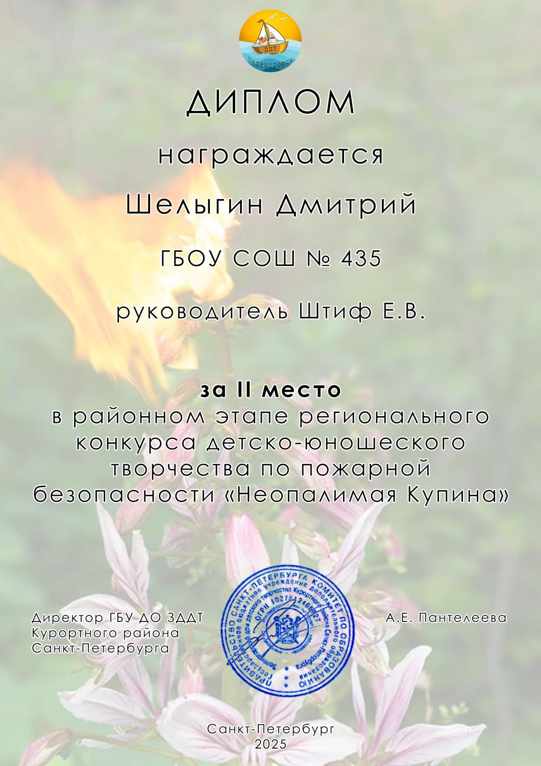 Шелыгин Дмитрий Купина